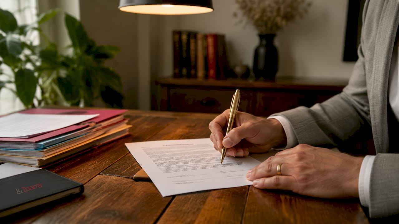 Signing financial power of attorney document