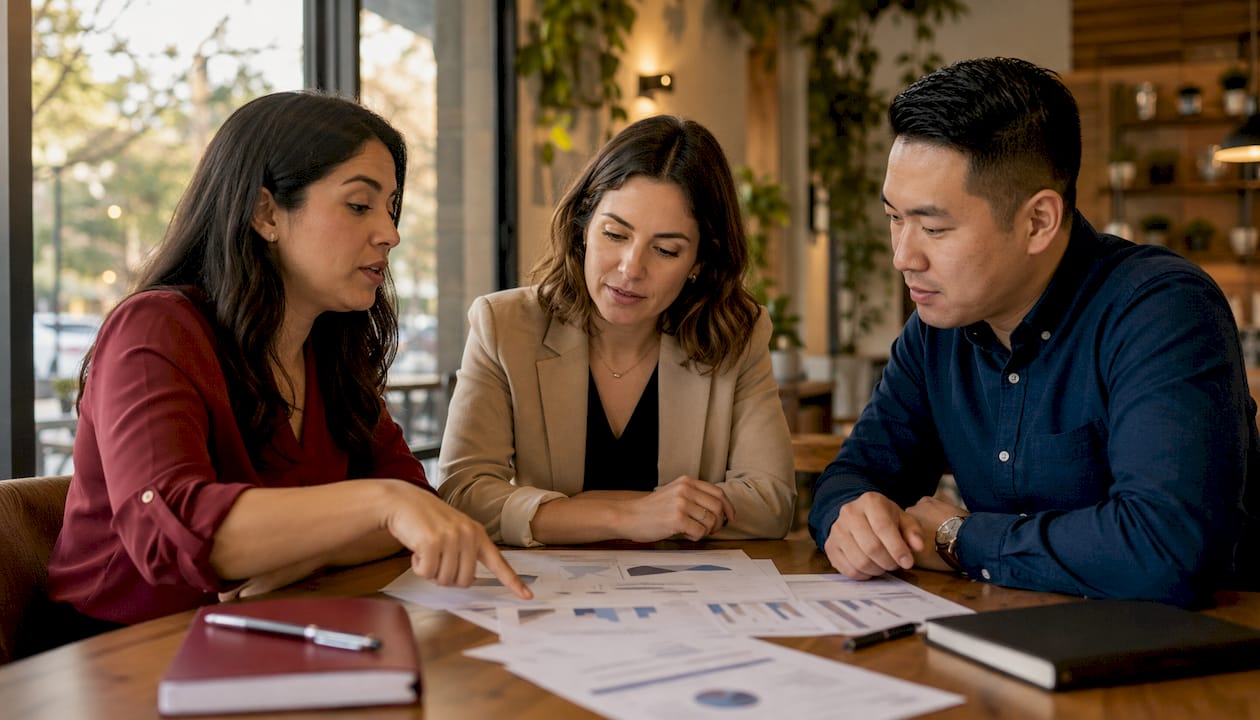 Diverse professionals discussing CPA alternatives in meeting