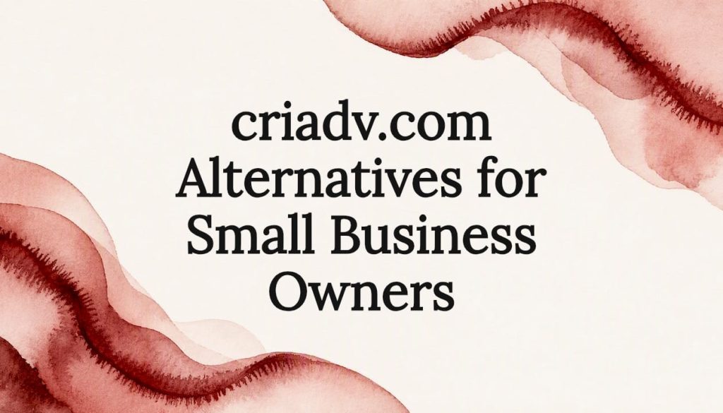 Decorative editorial illustration framing title text
