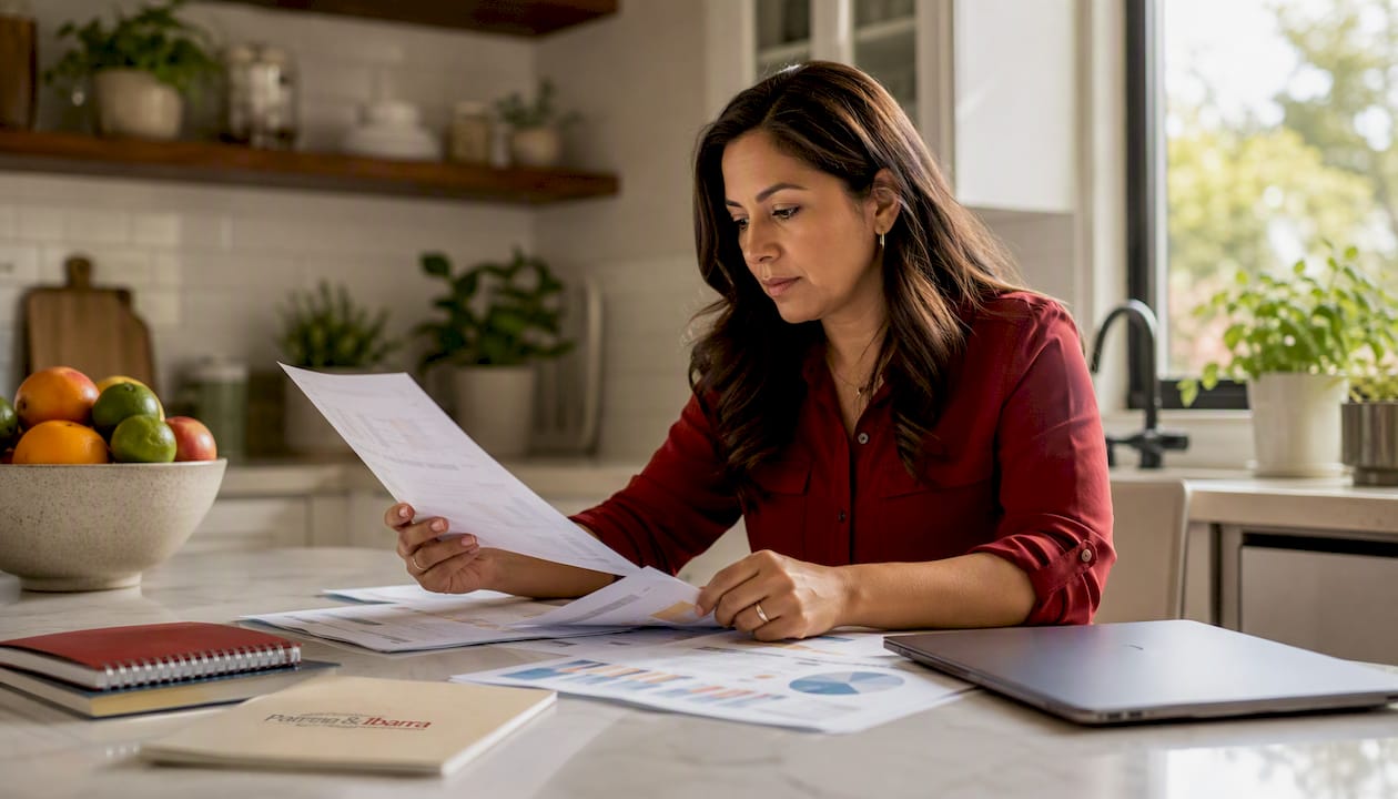 Small business owner reviewing CPA alternatives at desk