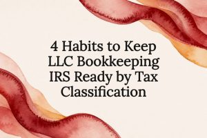 Decorative LLC bookkeeping article title card