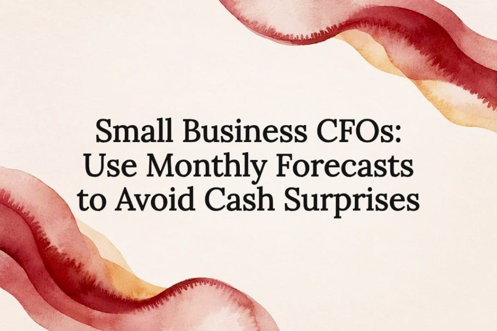 Decorative budget forecast title card
