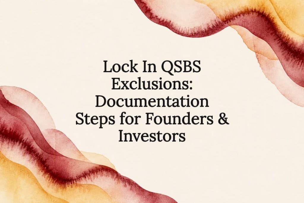 Decorative QSBS documentation title card