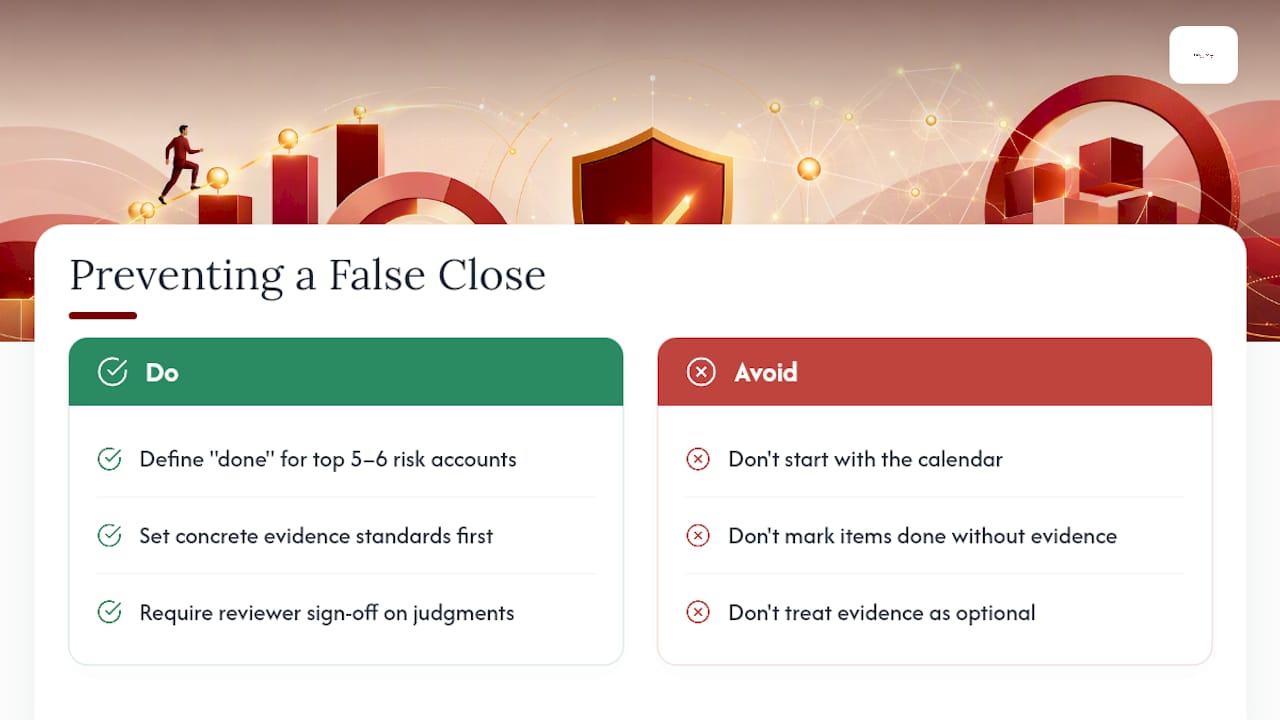 Why Most Close Checklists Fail Even When Everyone Follows Them — overview diagram