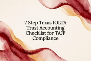 Decorative Texas IOLTA checklist title card