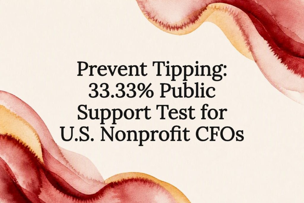 Decorative nonprofit support test title card