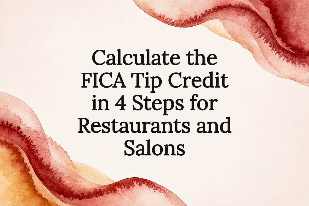 Decorative FICA tip credit title card
