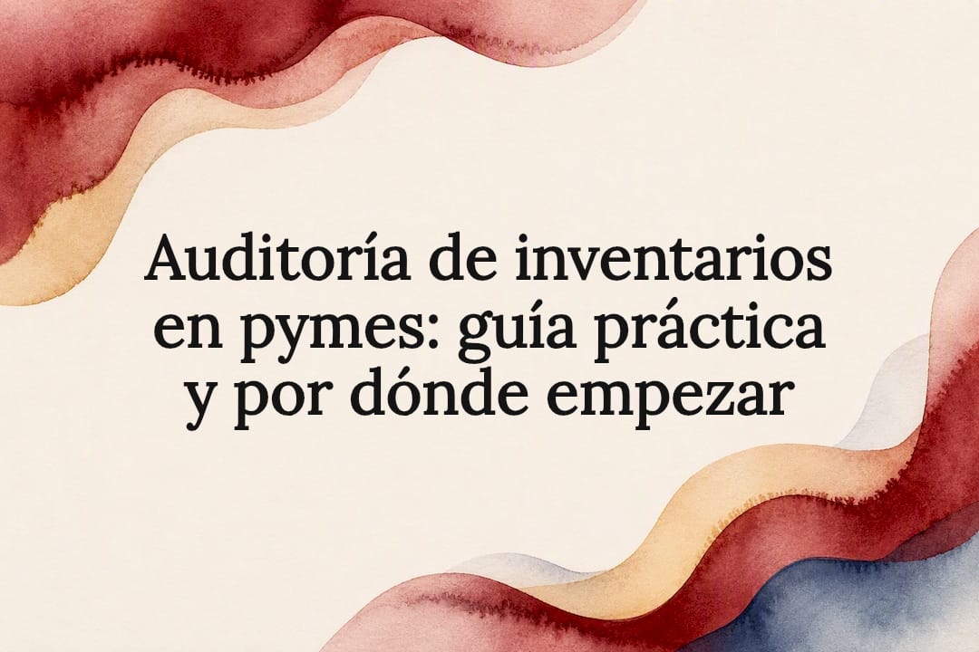 Marco de acuarela para título de auditoría