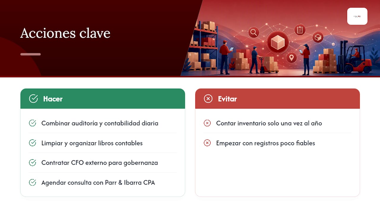 Cómo Parr & Ibarra CPA ayuda a convertir la auditoría en control real — overview diagram